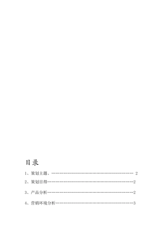 娃哈哈策划书