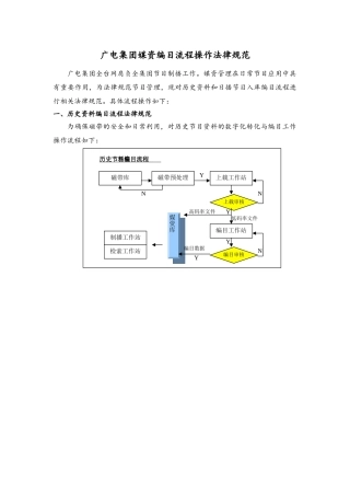 媒资编目操作流程规范