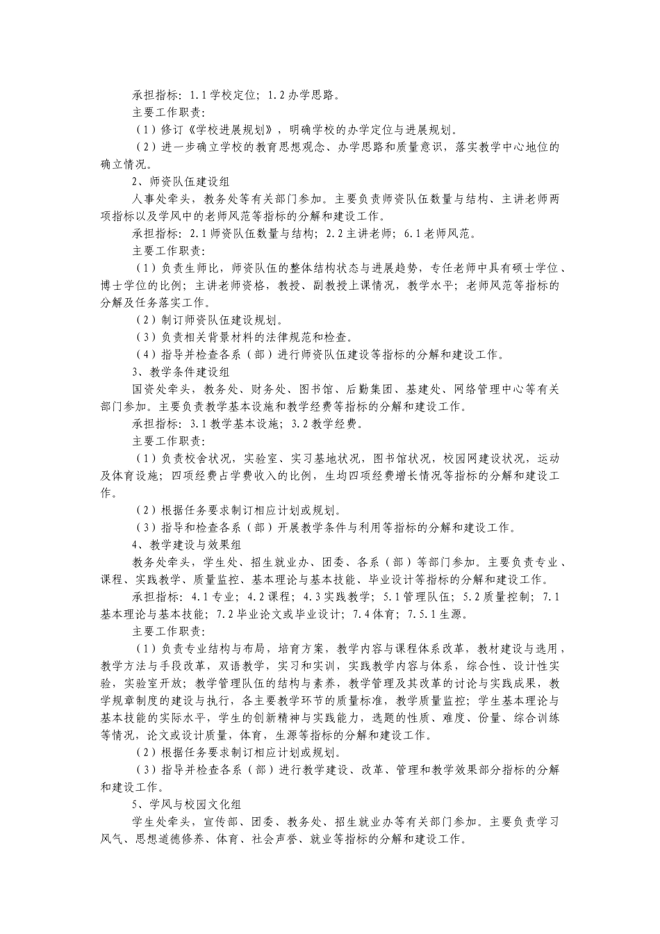 学习材料1——“本科教学工作水平指标体系建设”工作方案_第2页