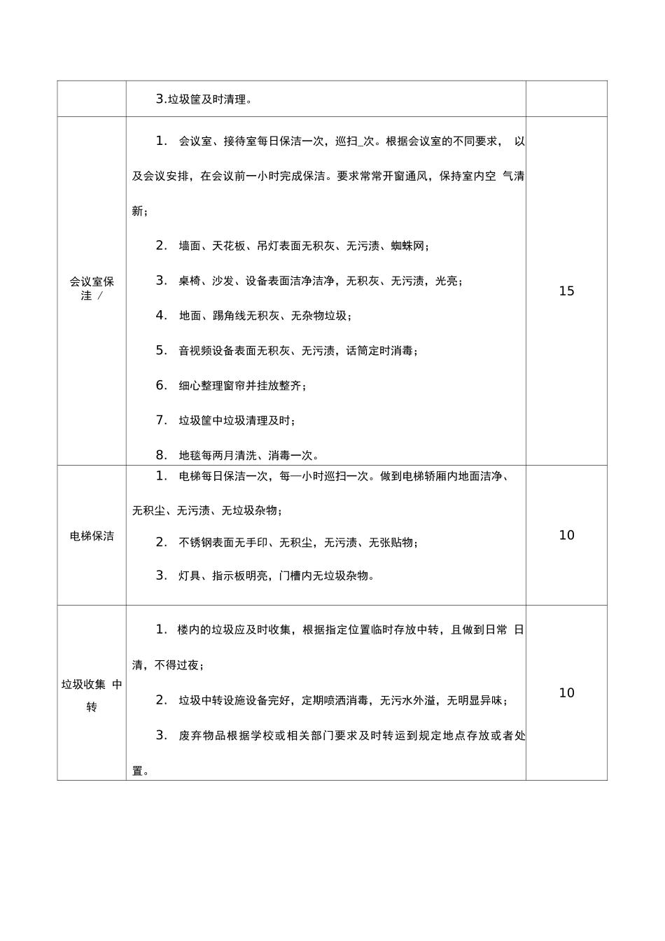 学校楼宇保洁服务的范围内容及质量要求_第3页