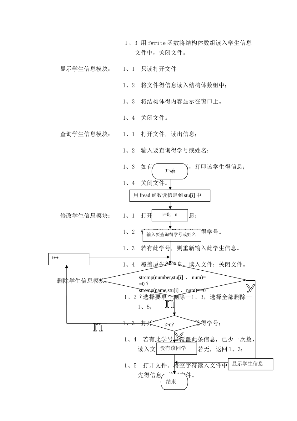 学生信息管理系统 课程设计_第3页