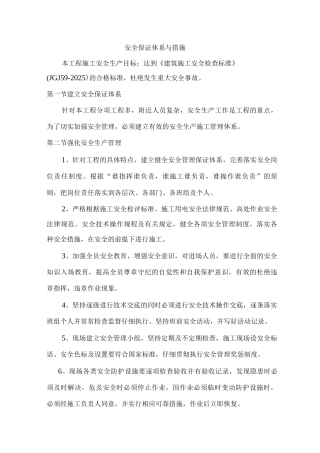 安全保证体系与措施5