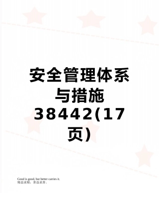 安全管理体系与措施38442