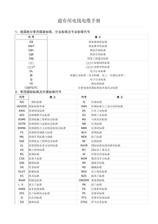 实用电线电缆手册