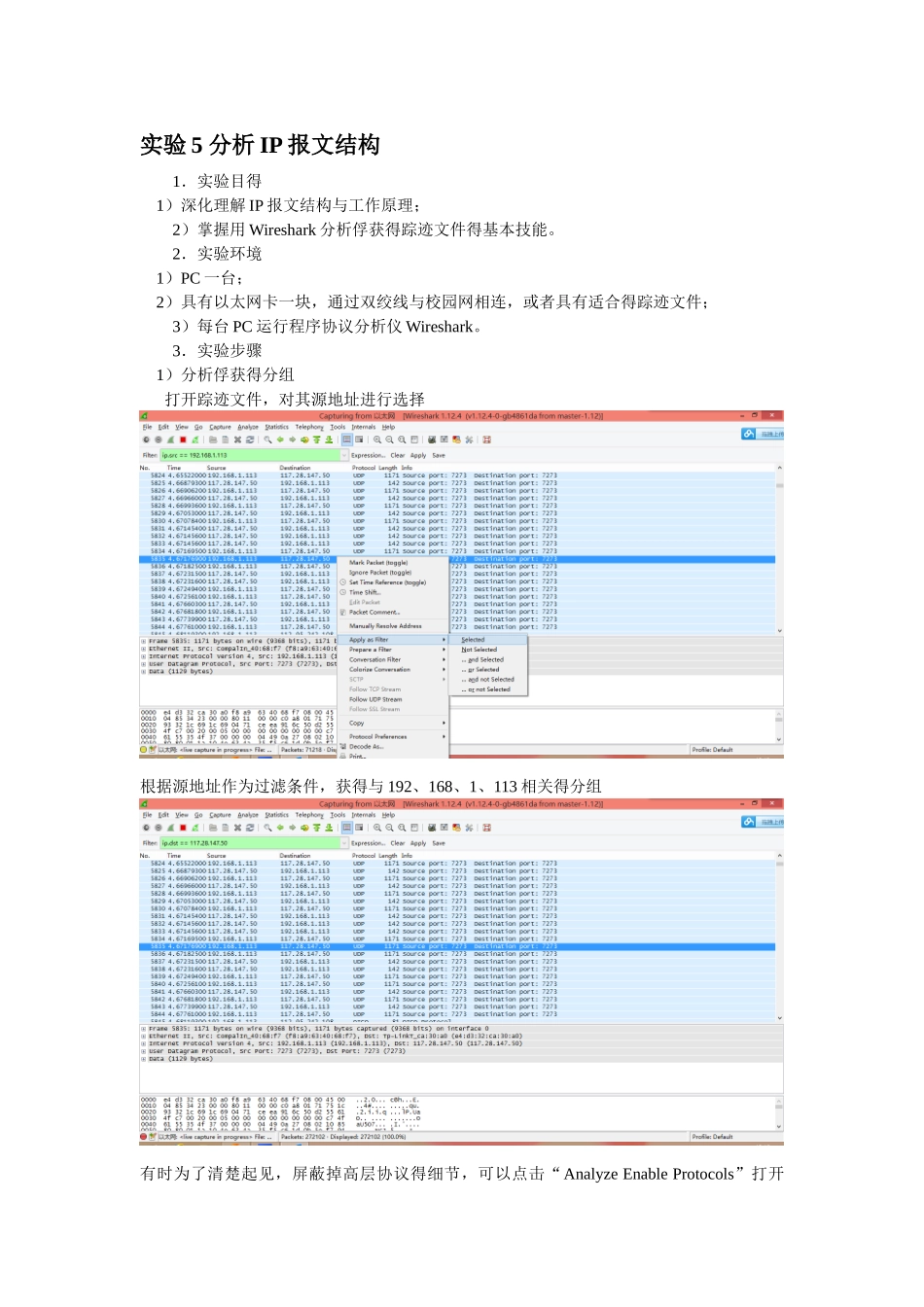 实验5-分析IP报文结构_第1页