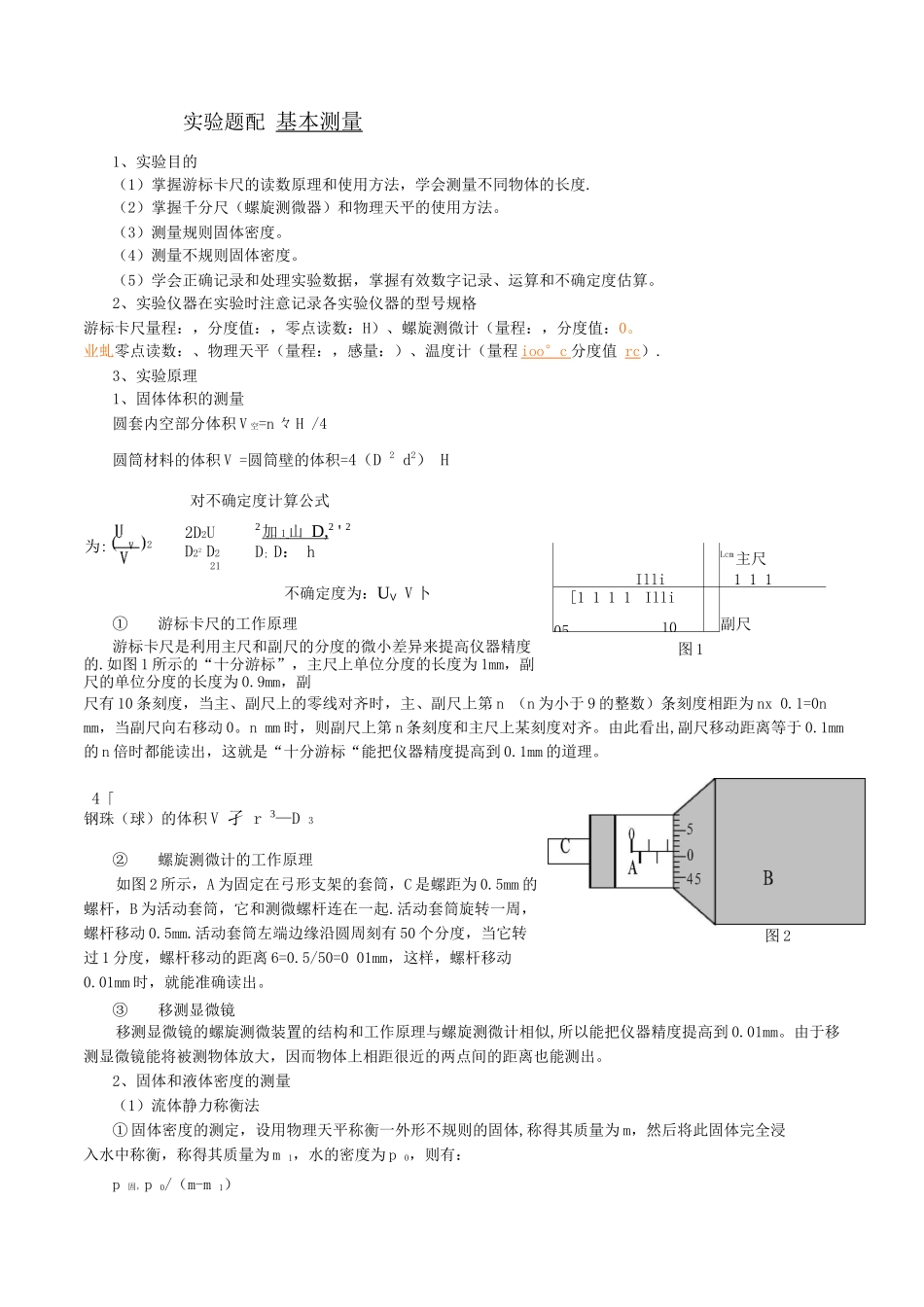 实验报告基本测量_第1页