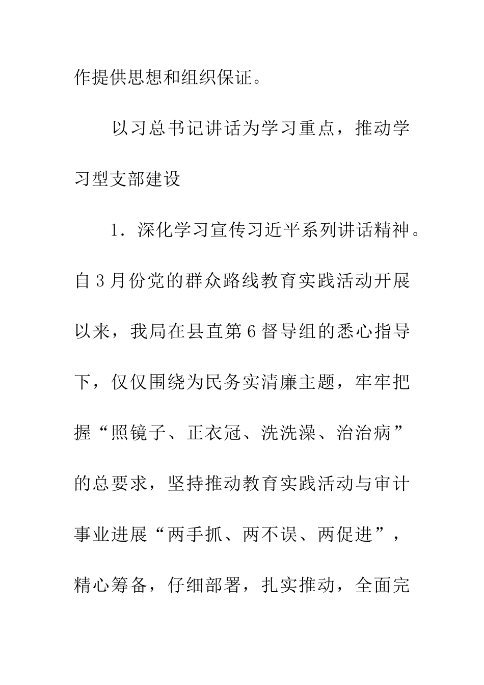 审计局党建工作汇报材料_第2页