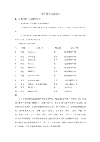 客服话术宝典整理-岗位技能培训