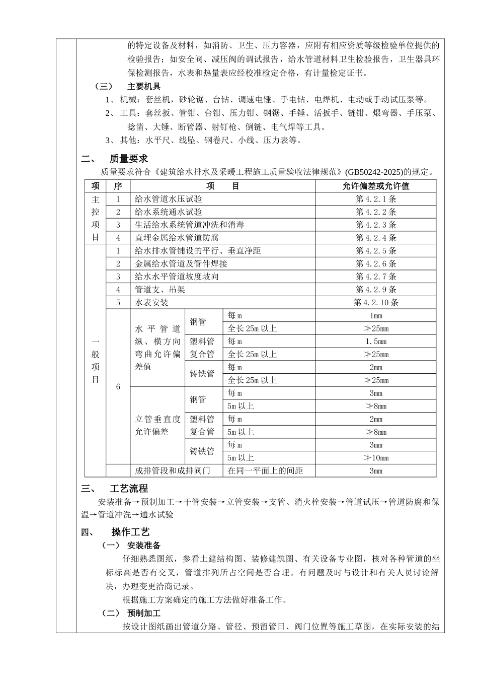 室内给水技术交底_第2页