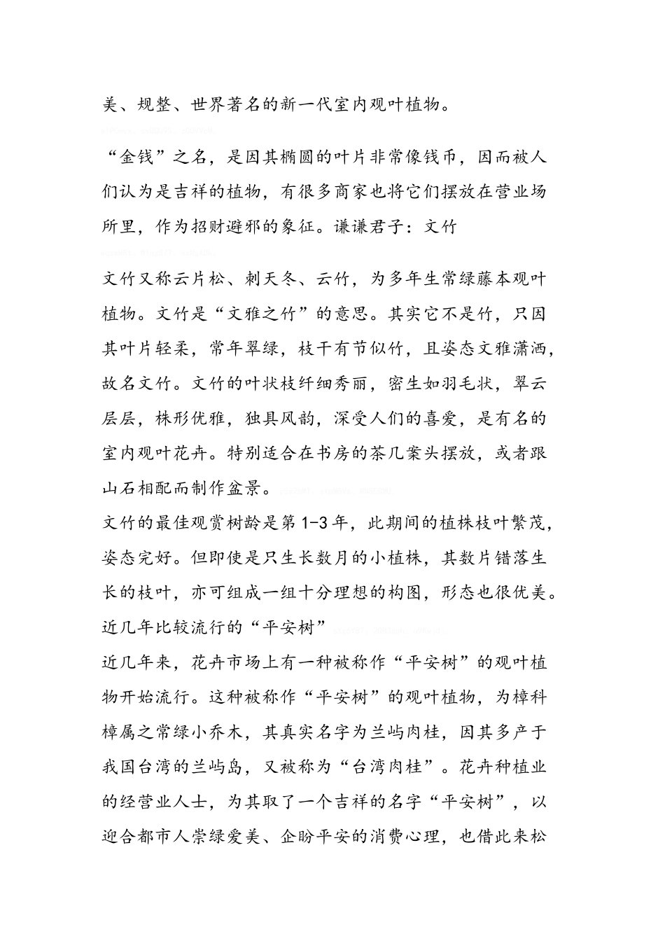 室内绿化装饰植物大全_第3页