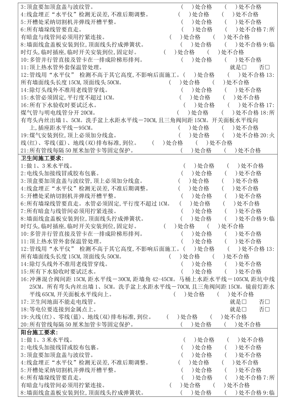 室内装修水电验收单_第2页