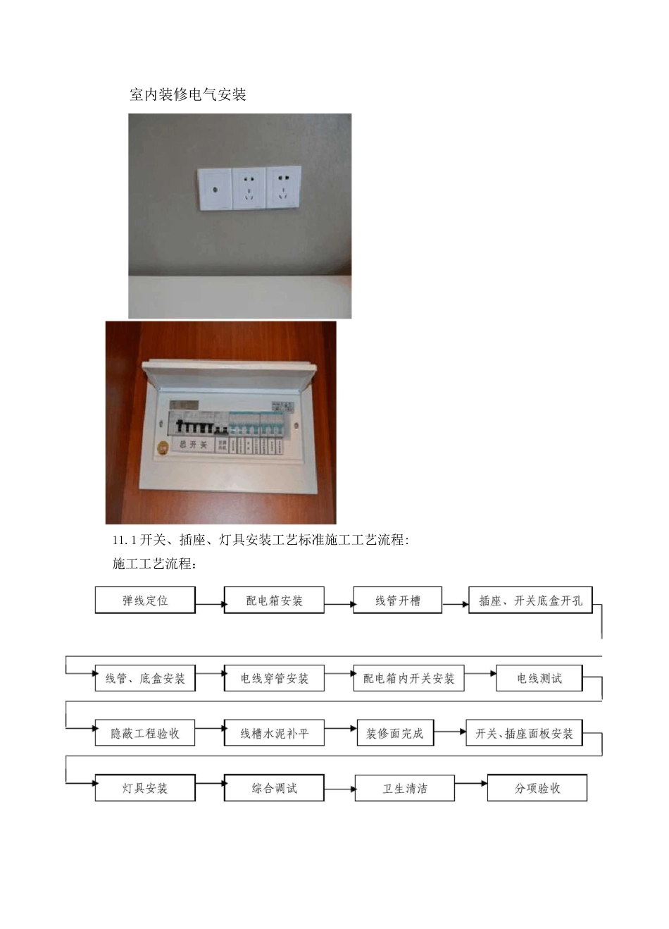 室内装修电气安装工艺_第1页