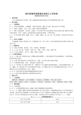 室内采暖系统管道