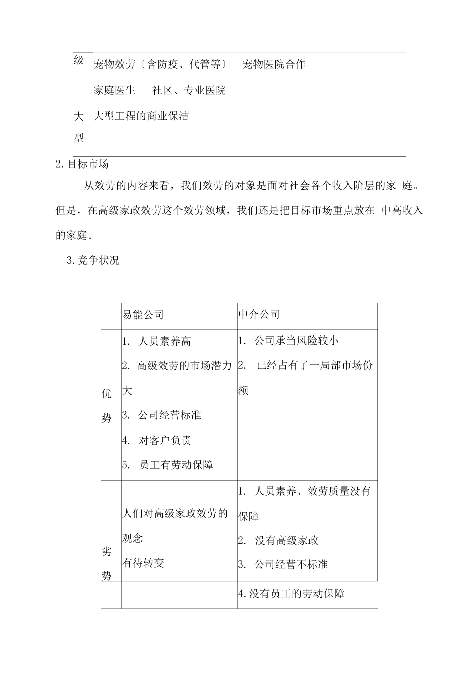 家政公司运营计划书_第3页