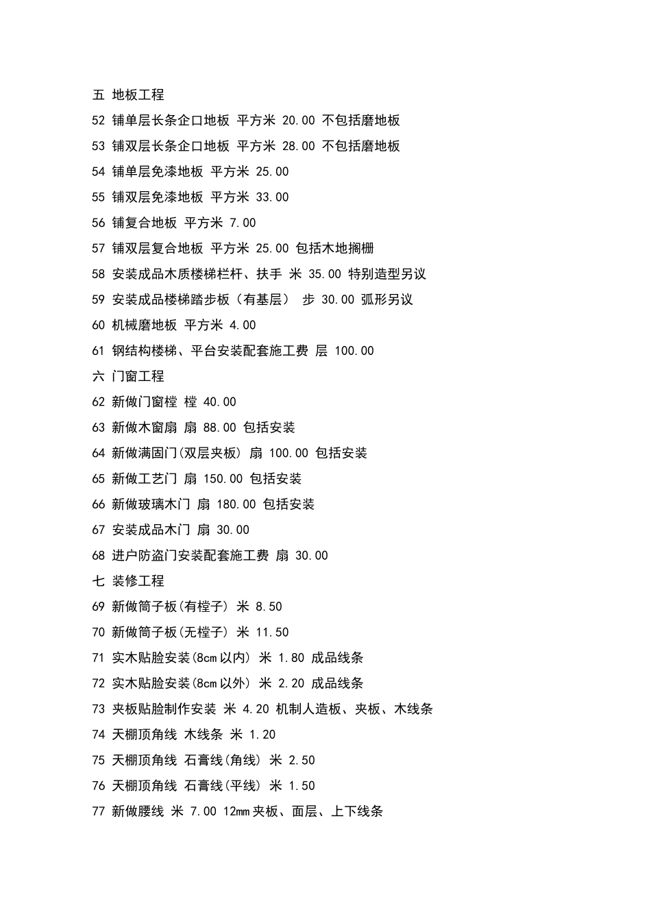 家装修预算清单_第3页