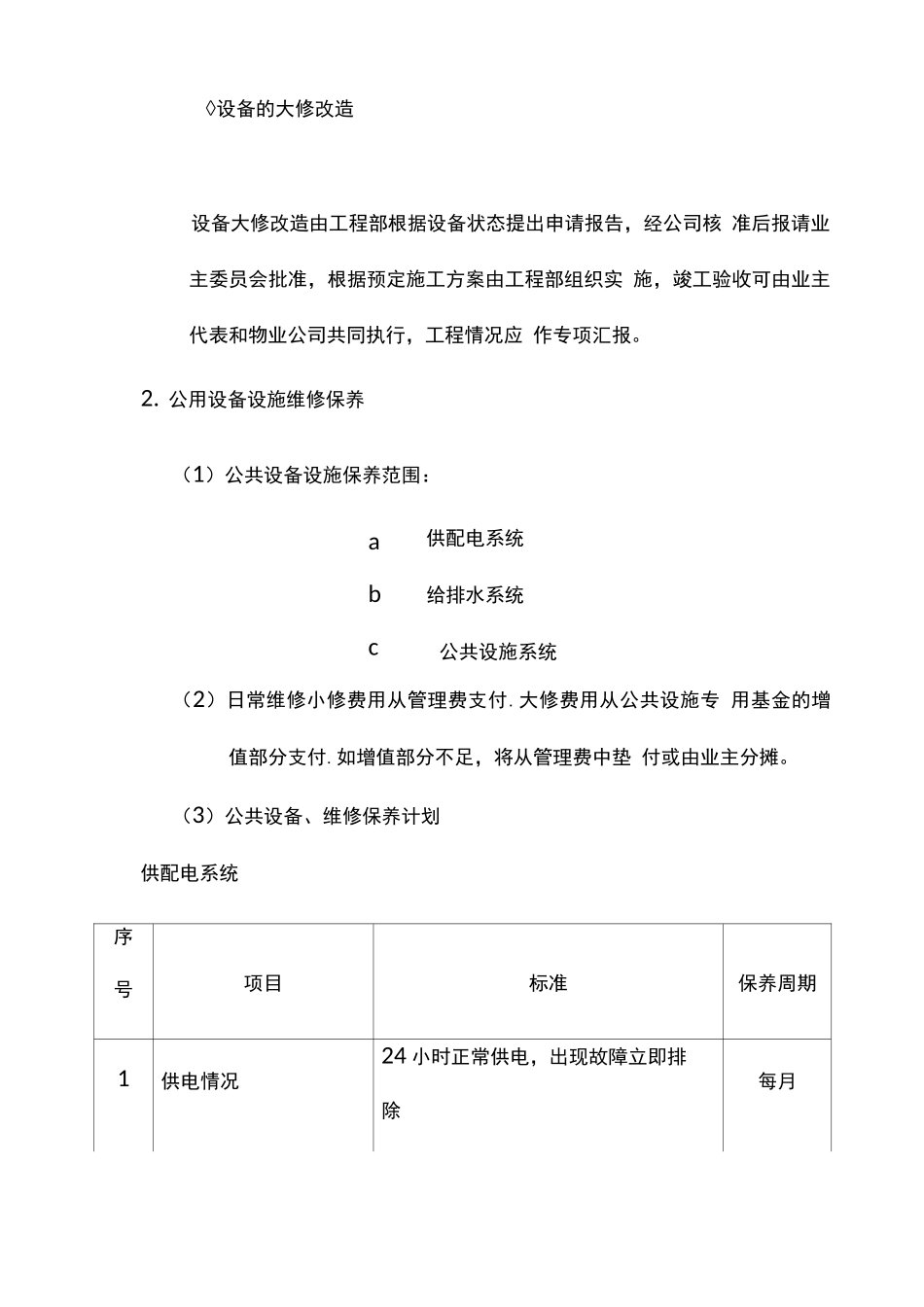 对业主使用人自用部位提供维修服务的措施_第3页