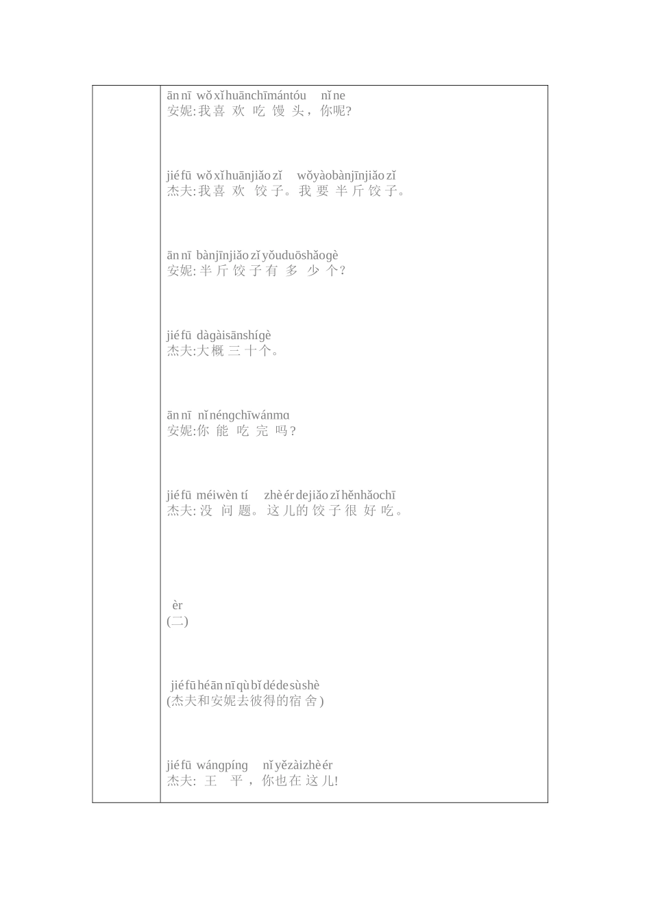 对外汉语教学初级阶段口语课教案案例1_第2页