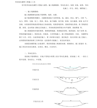 导向钻孔铺管工程施工工艺