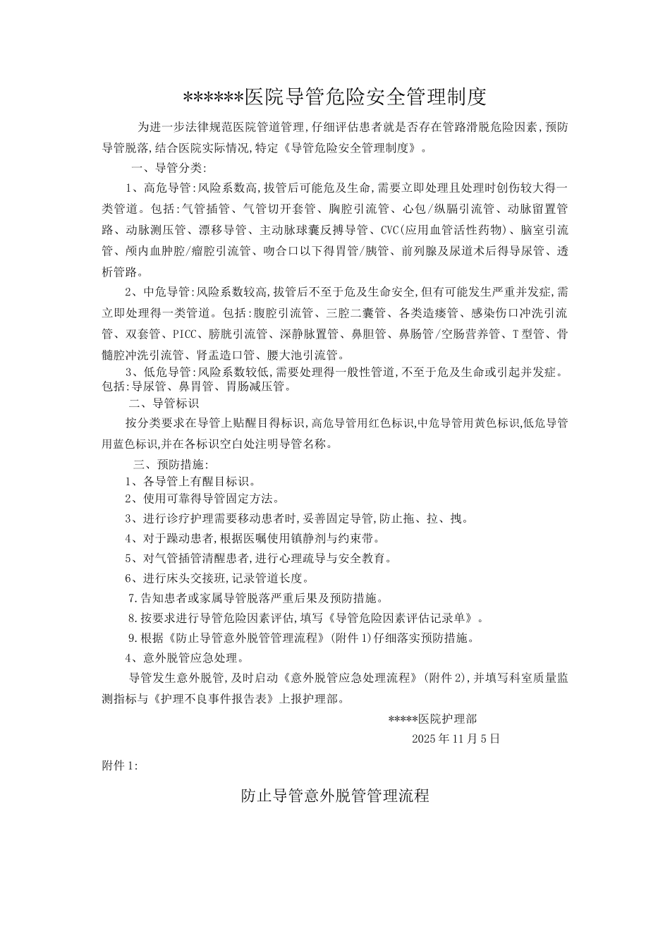 导管安全管理制度_第1页