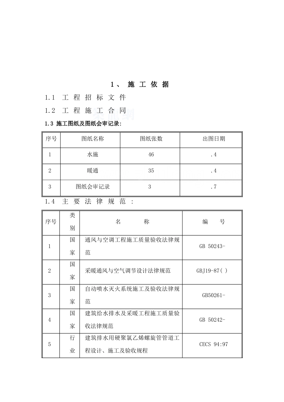 小区高层住宅楼给排水及暖通施工方案_第3页