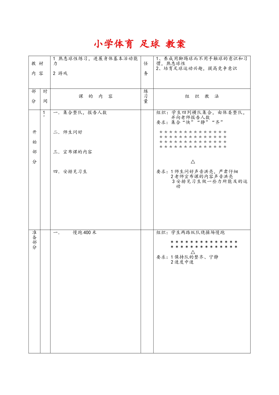 小学体育足球教案_第1页