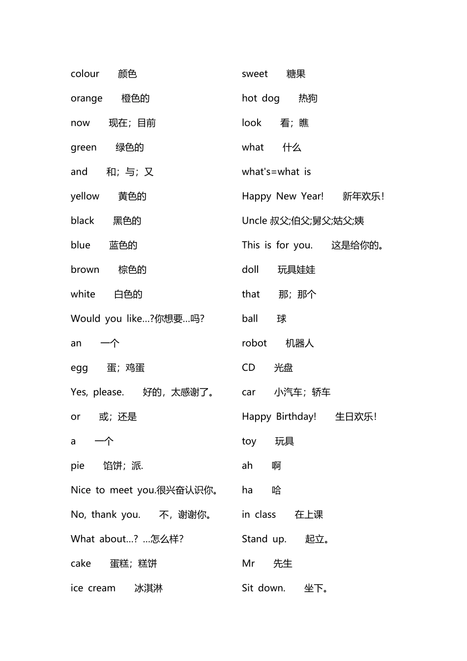 小学单词汇总_第3页