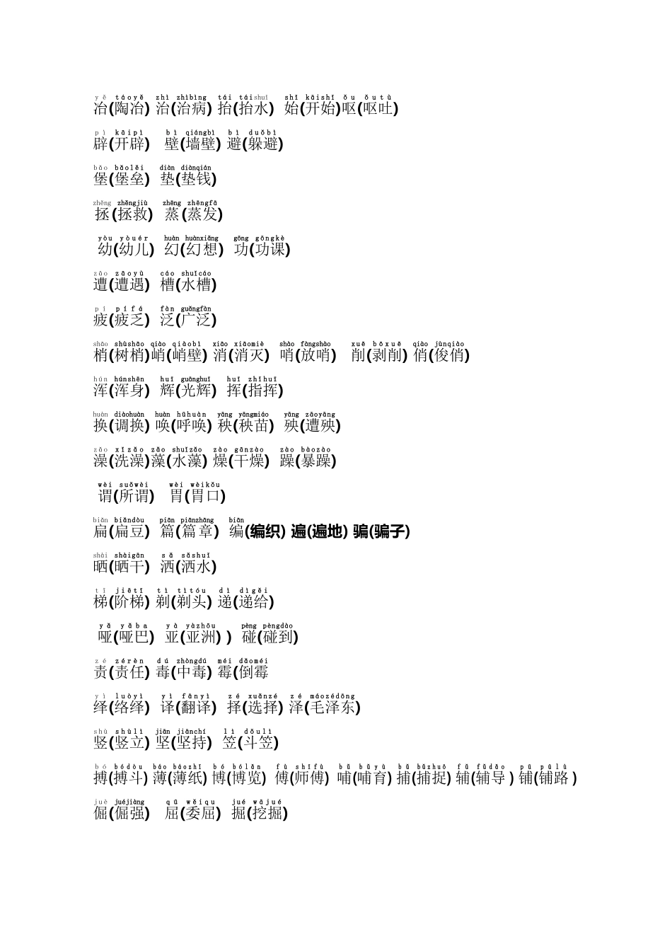 小学生形近字大全_第3页