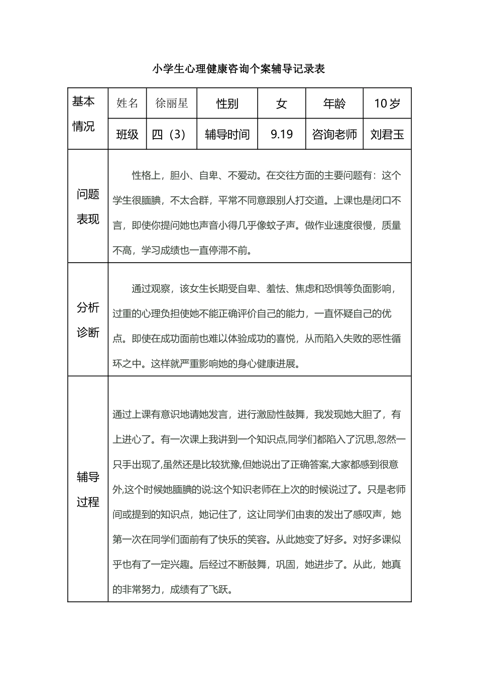 小学生心理健康辅导记录_第2页