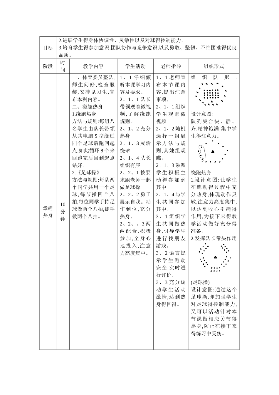 小学足球教学设计_第2页