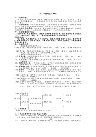 小数基础知识