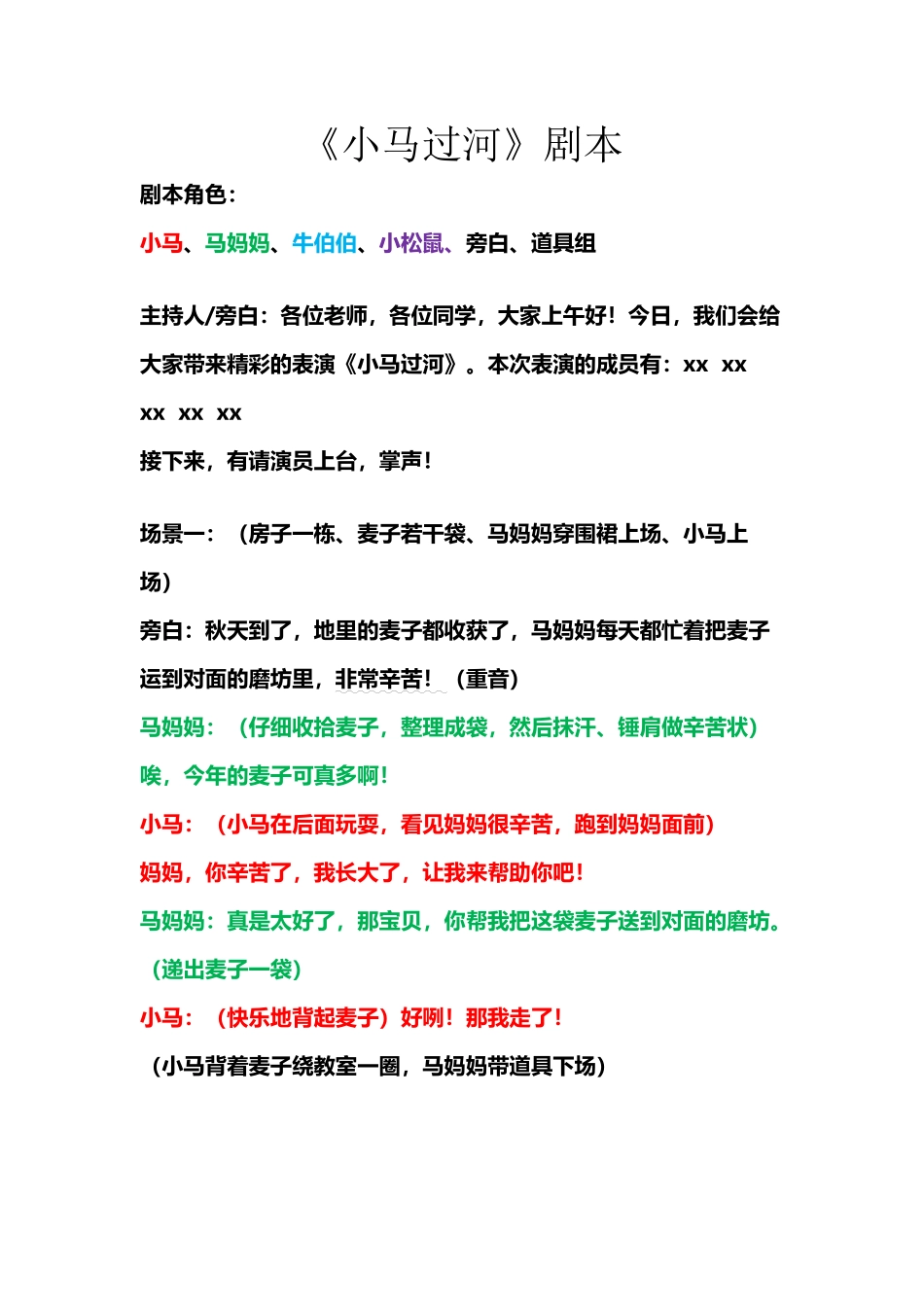 小马过河-剧本_第2页