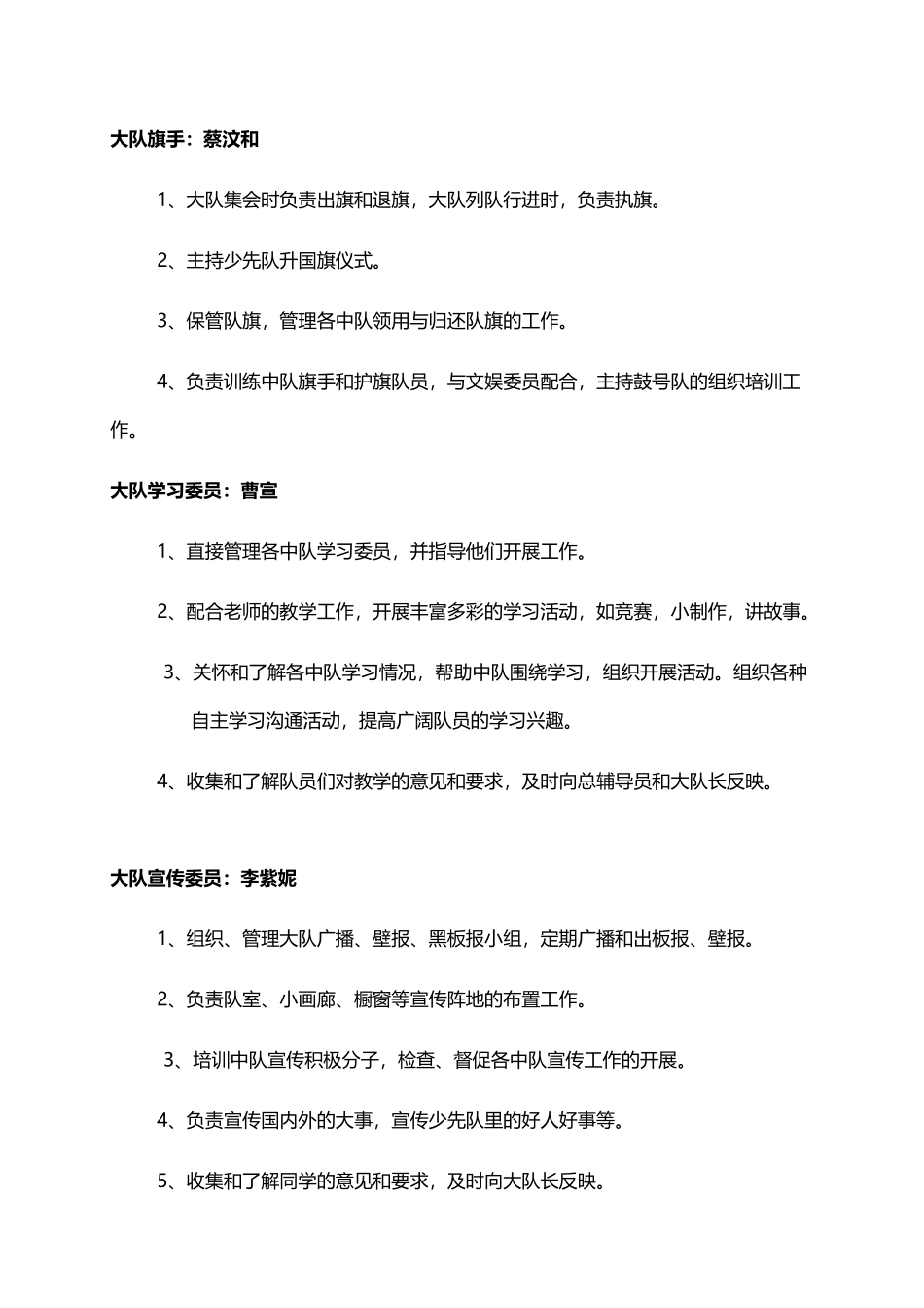 少先队大队委职责_第3页