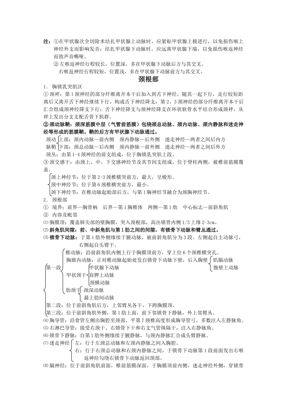局部解剖学-重点-总结_第3页