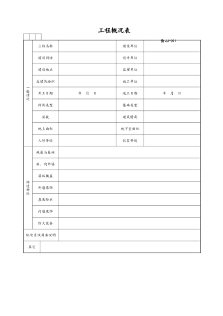 山东建筑资料全套表格World版