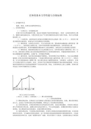 岩体的基本力学性能与分级标准