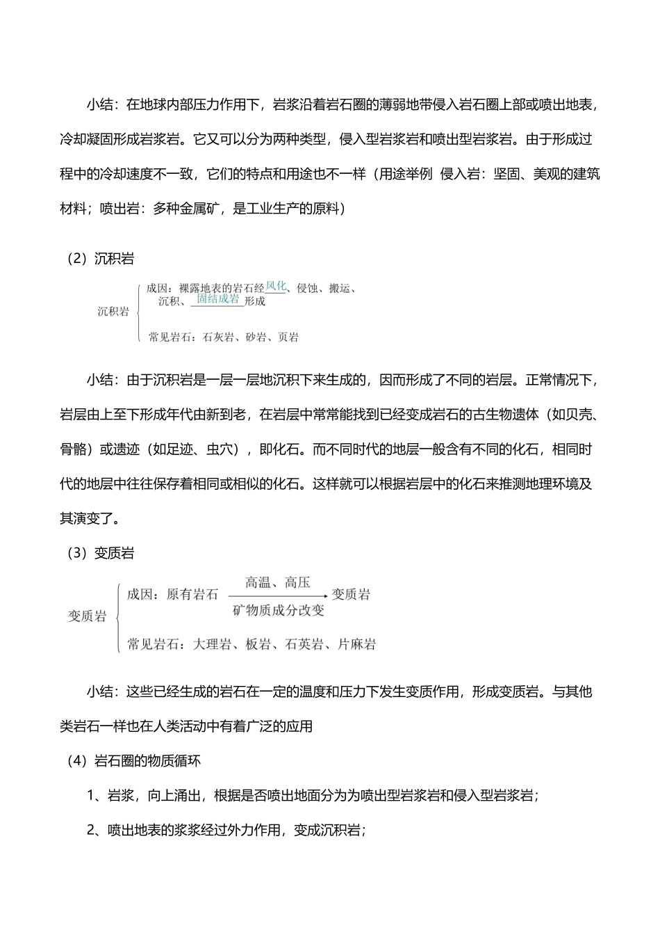 岩石圈的物质循环教案_第3页