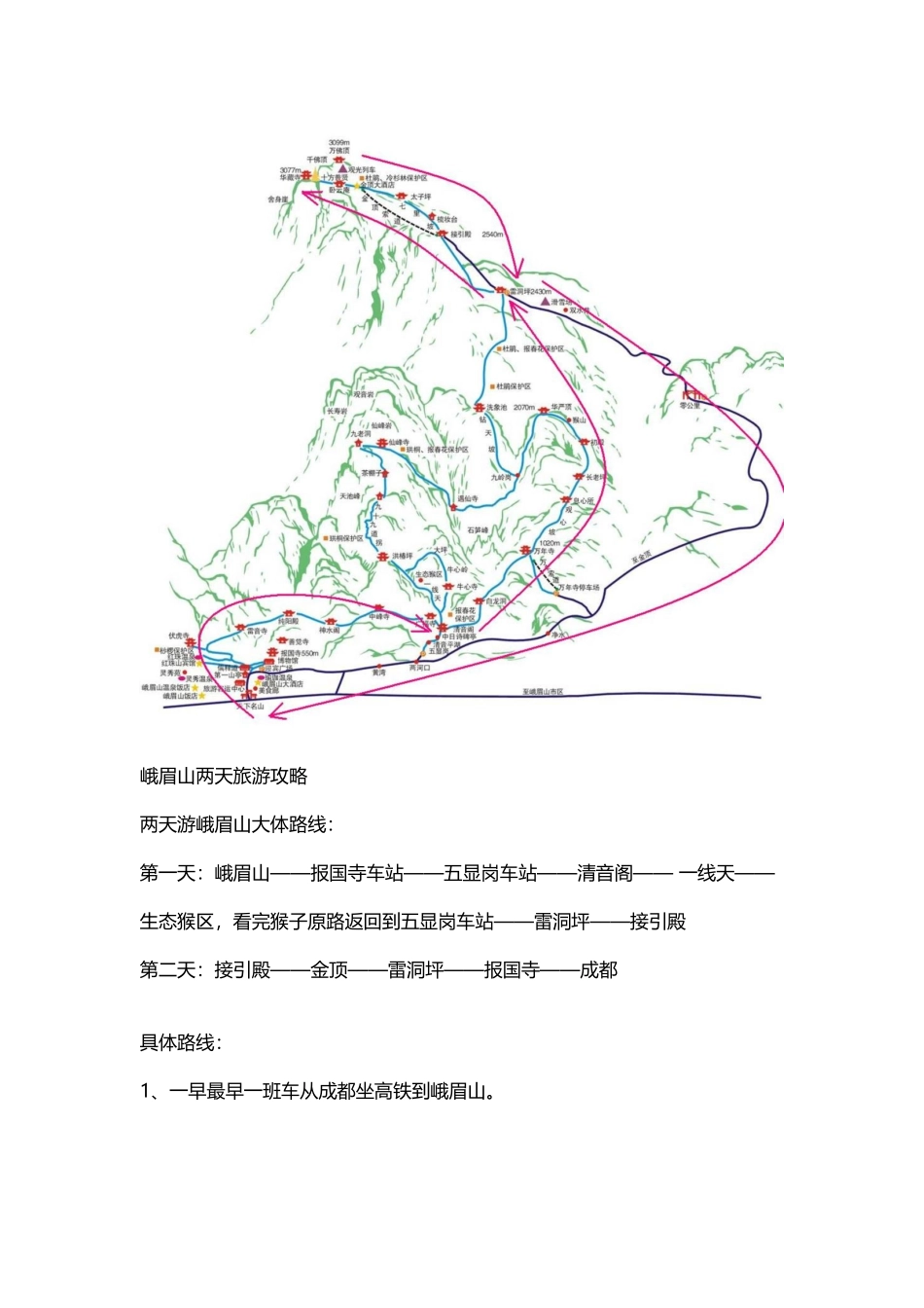 峨眉山二日游攻略_第2页