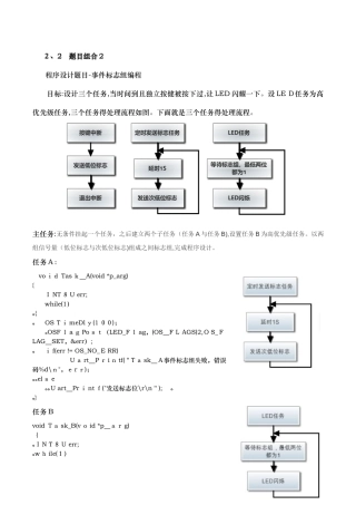 嵌入式 事件标志组编程