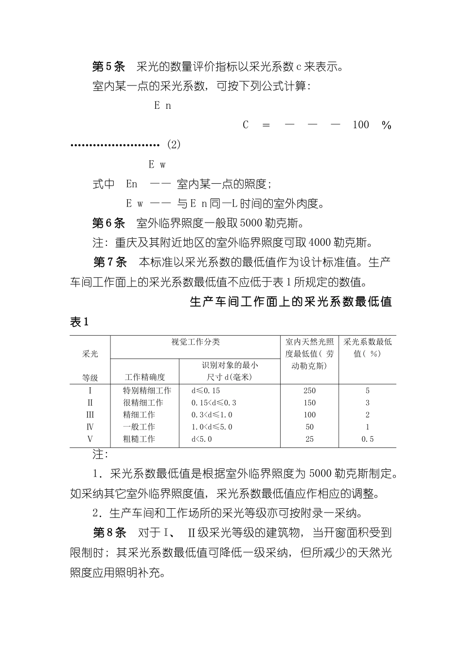 工业企业采光设计标准样本_第2页