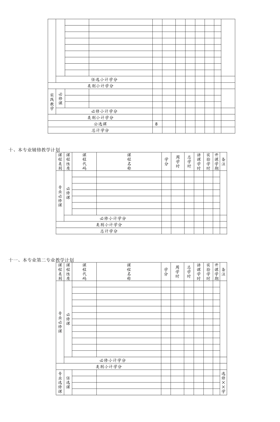 工业设计专业培养方案框架_第3页