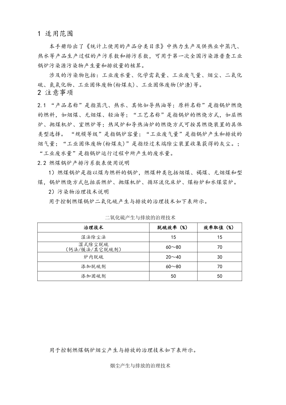 工业锅炉产排污系数_第2页