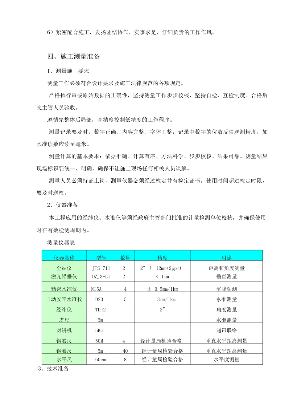 工程测量施工方案3_第3页