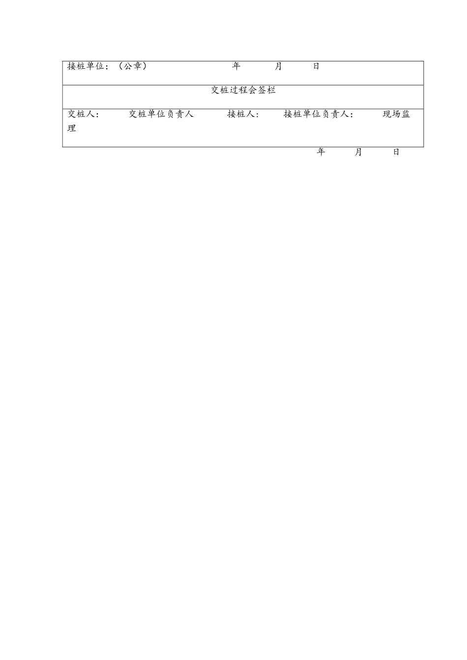 工程测量控制点交桩记录表_第2页