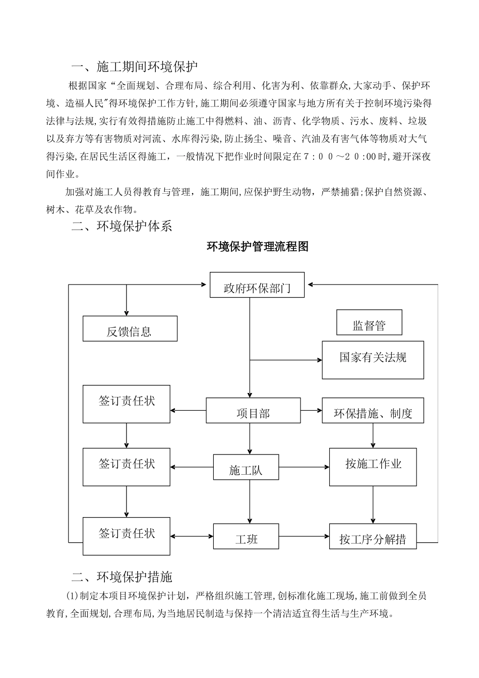 工程环境保护管理体系与措施 _第2页