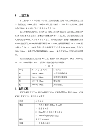 工程量清单的编制