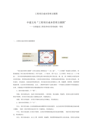 工程项目成本管理方圆图