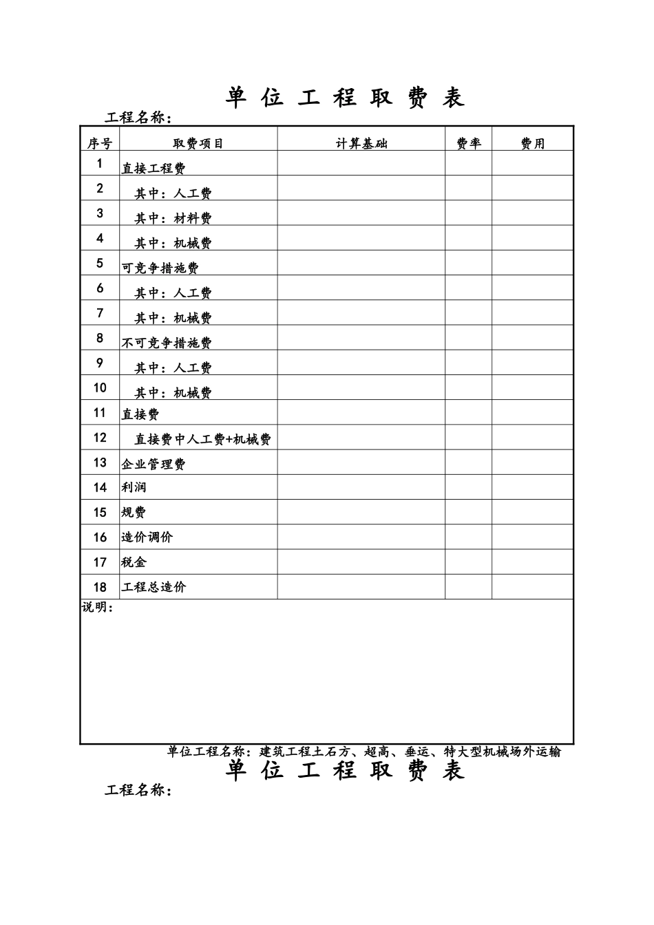 工程预算书格式_第3页
