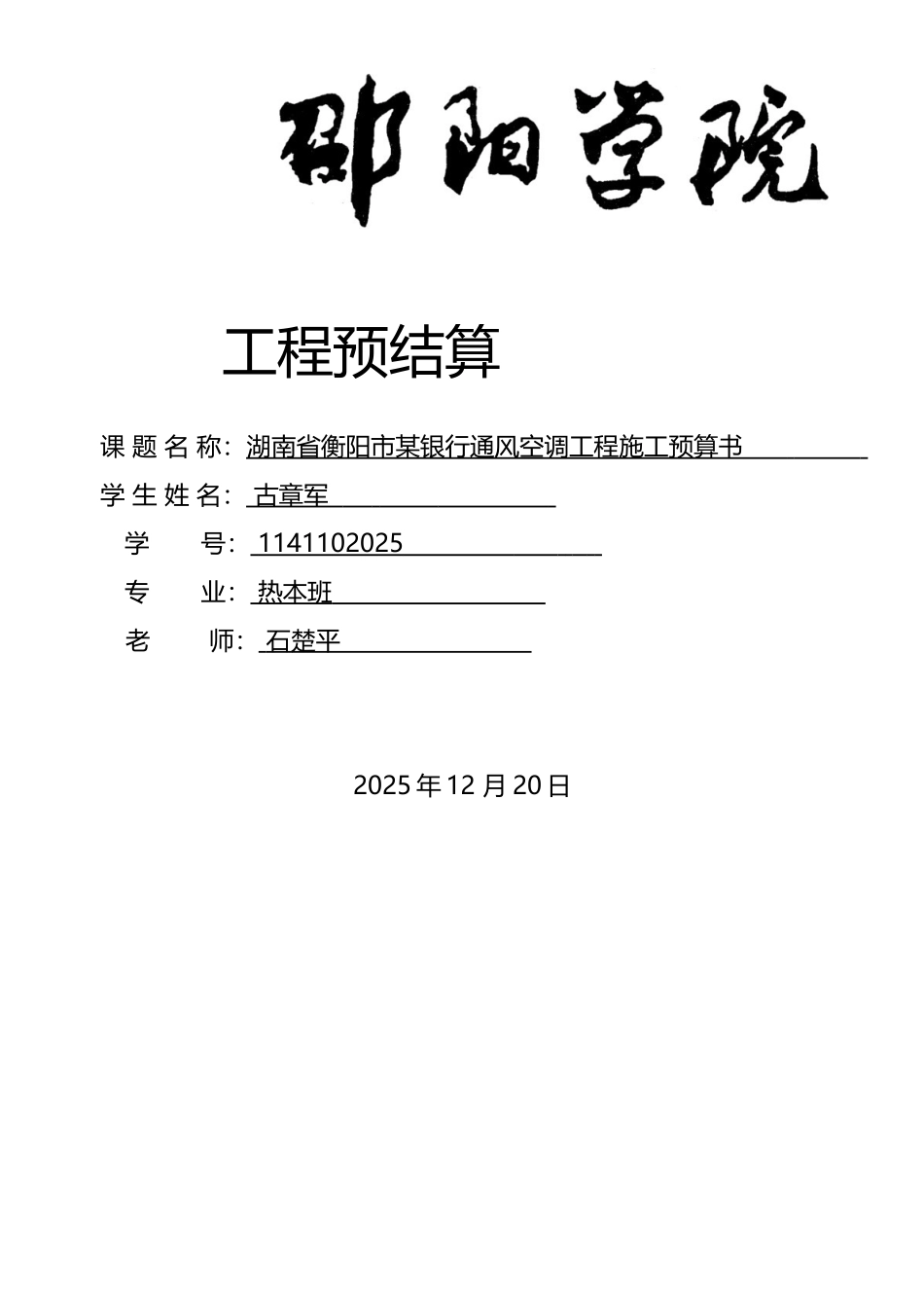 工程预算表格_第2页