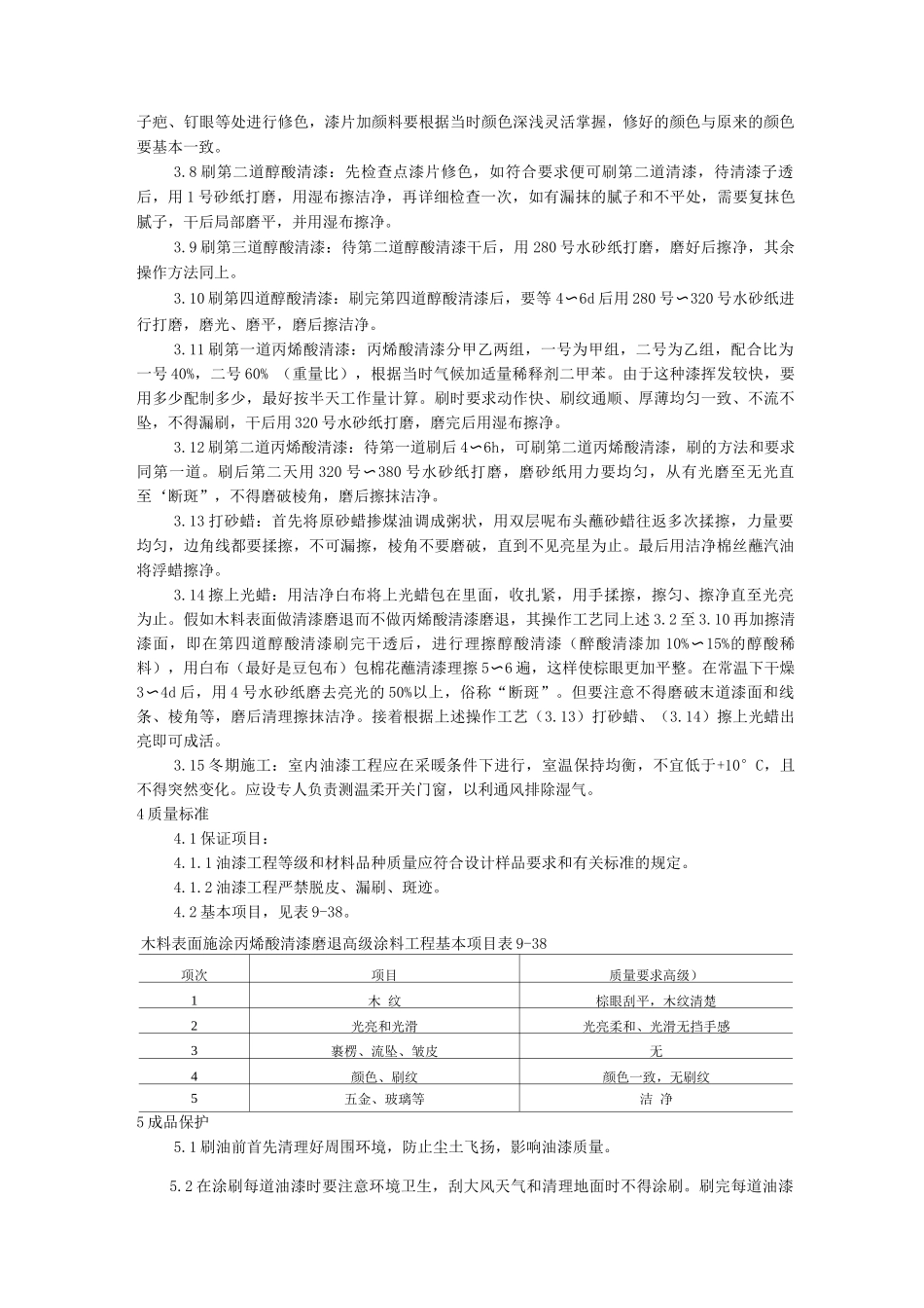 工艺工法工艺工法031木料表面施涂丙烯酸清漆磨退施工工艺_第2页