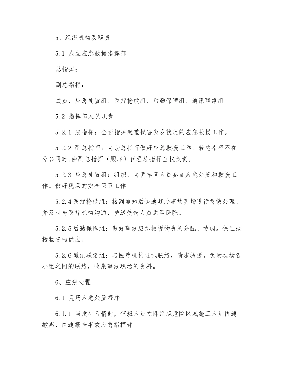 工贸企业起重伤害事故现场处置方案_第3页